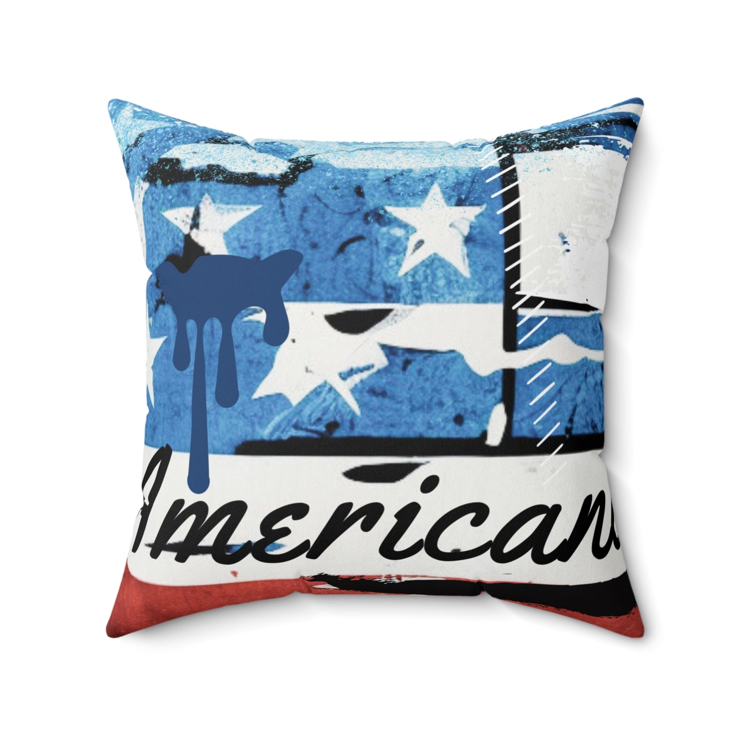 Americano Vintage Square Cushion Pillow