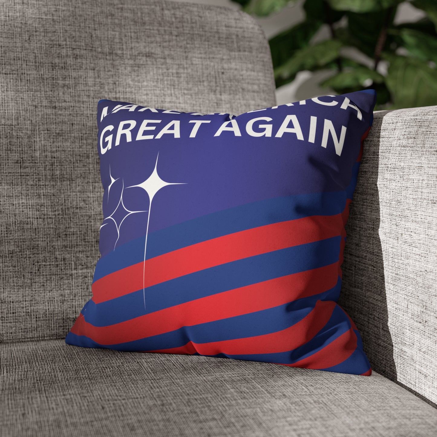 Make America Great Faux Suede Square Pillow Case