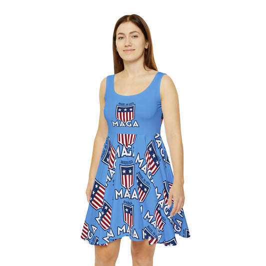 MAGA Blue Women's Skater Dress