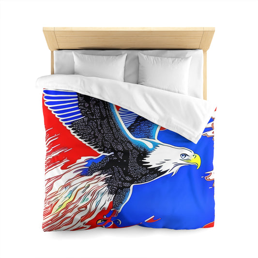 Fire Eagle Microfiber Duvet Cover