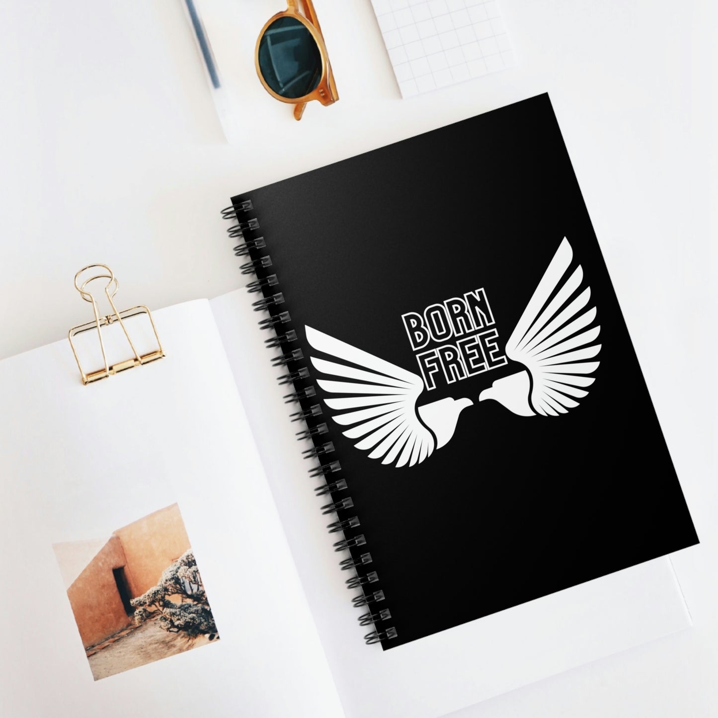 Born Free Eagle Spiral Notebook