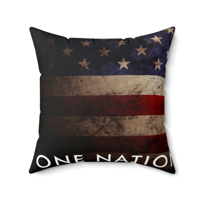 One Nation Under God Square Pillow