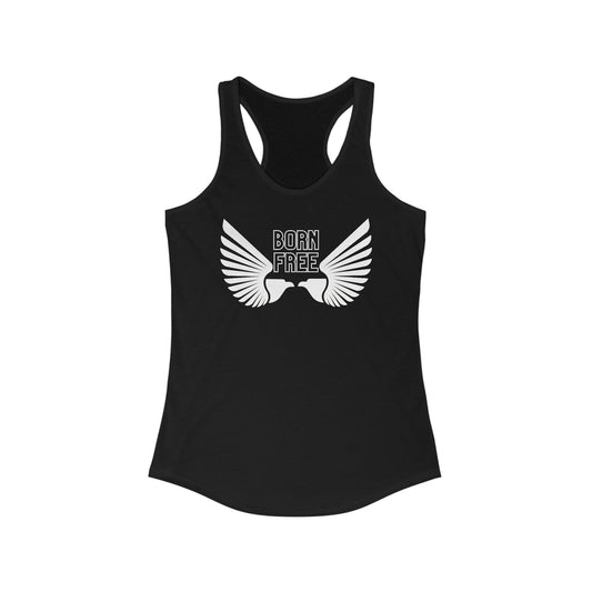 Born Free Wings Women's Racerback Tanktop