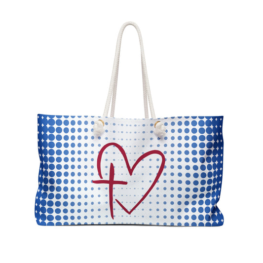 Love Cross Oversized Tote Bag