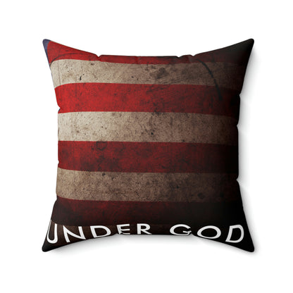 One Nation Under God Square Pillow