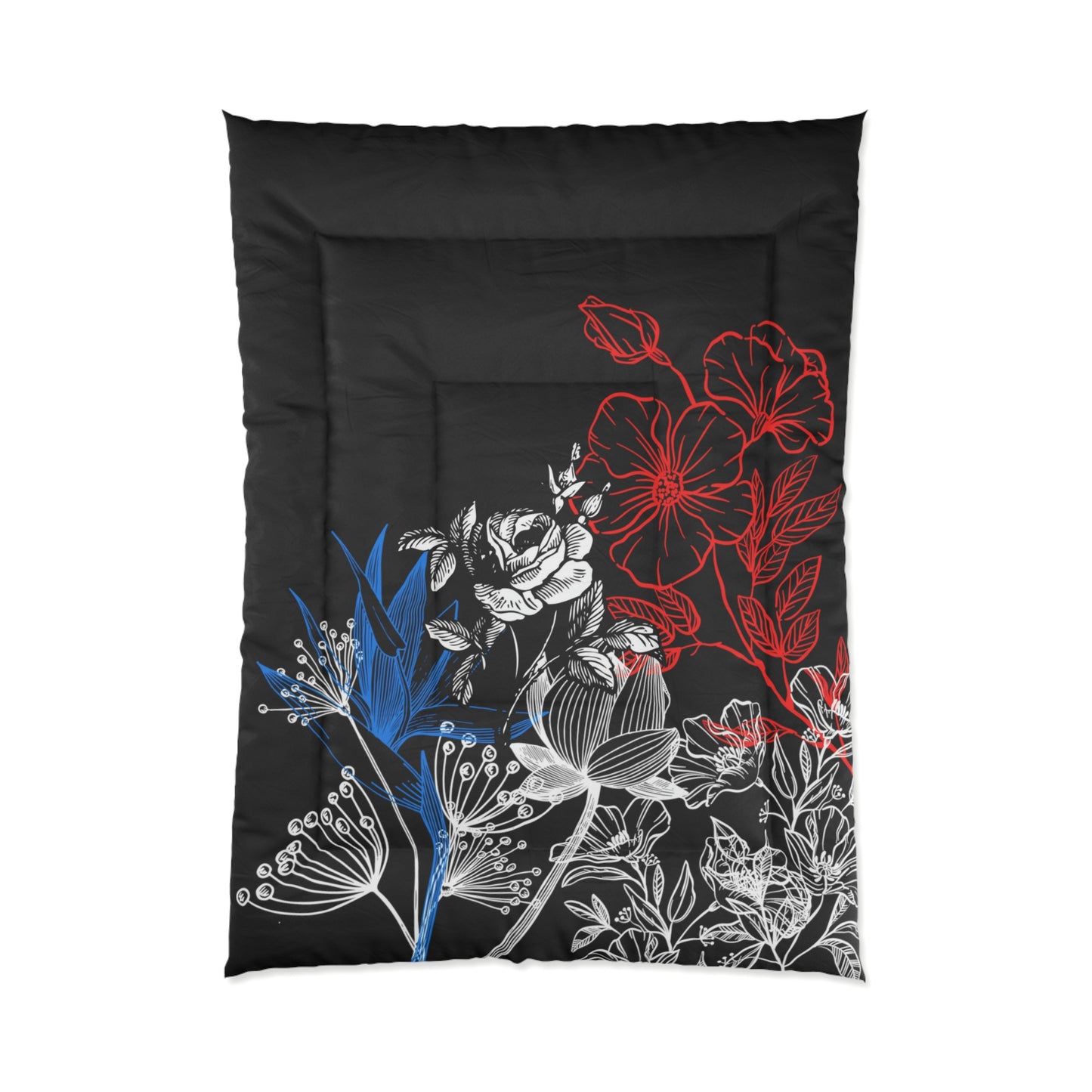 Red, White & Blue Bouquet Comforter