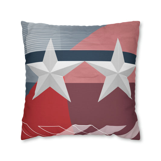 Four Stars Accent Square Pillow Case